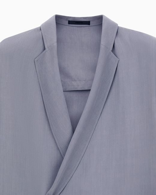 Giorgio Armani Blue Double-Breasted Jacket for men
