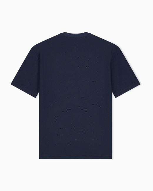 Giorgio Armani Blue T-Shirt Oversized for men