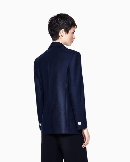 Giorgio Armani Blue Cashmere Jacket