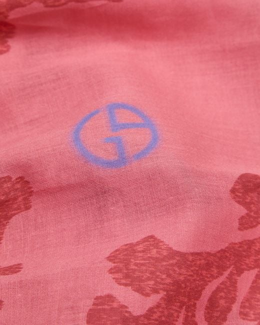 Giorgio Armani Pink Cotton Stole