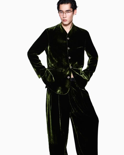 Giorgio Armani Black Blazer Regular Fit for men