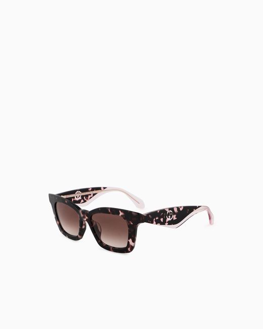 Giorgio Armani Multicolor Butterfly-Shaped Sunglasses