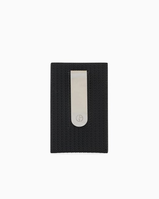 Giorgio Armani Black Card Holder for men