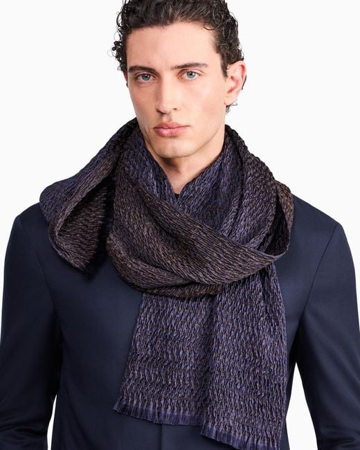 Giorgio Armani Blue Stole for men