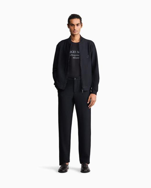 Giorgio Armani Black Jersey T-Shirt for men