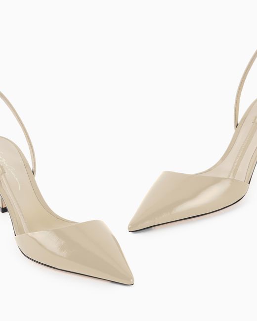 Giorgio Armani White Slingbacks