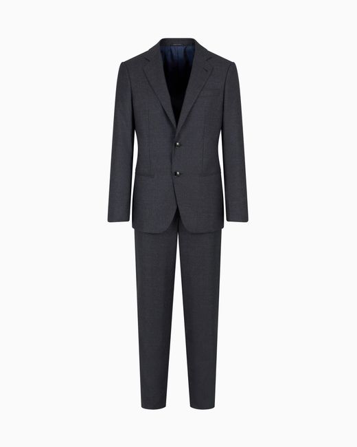 Giorgio Armani Black Single-Breasted Soho Line Suit for men