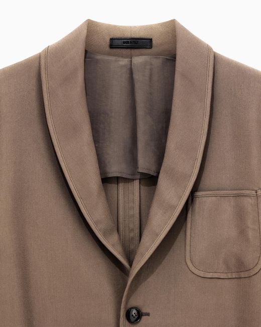 Giorgio Armani Brown Single-Breasted Jacket for men