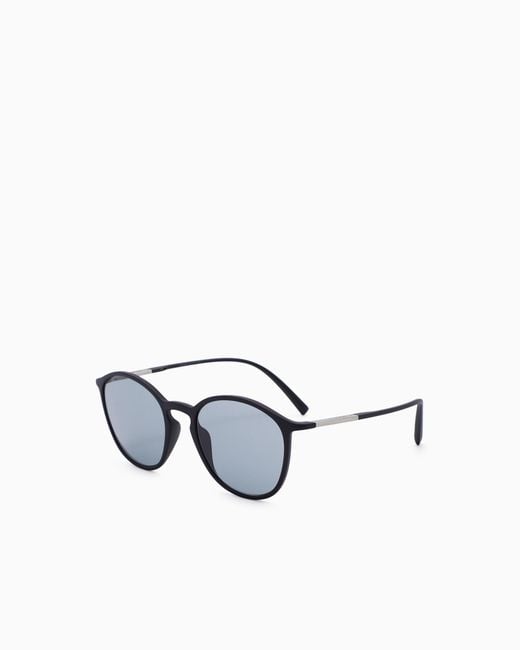 Giorgio Armani White Panto Sunglasses for men