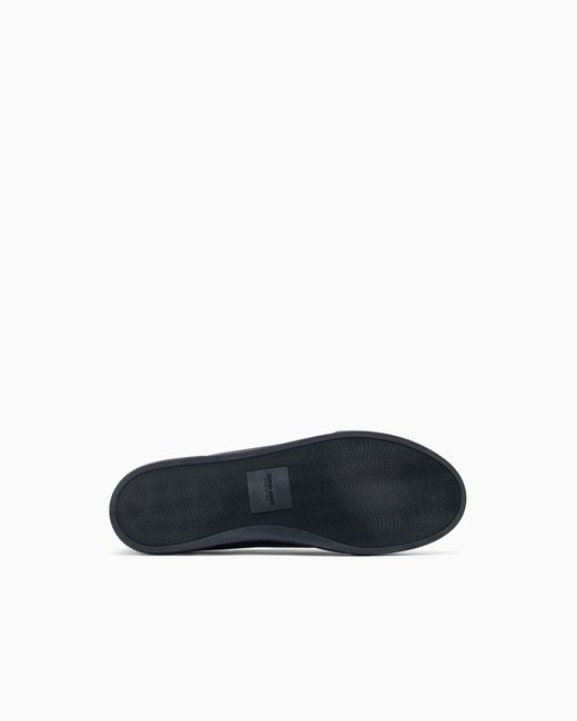 Giorgio Armani White Leather Slip-Ons for men