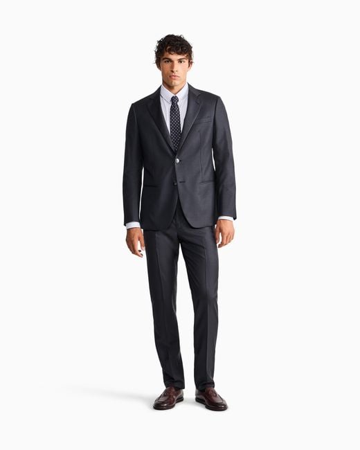Giorgio Armani Blue Single-Breasted Suit Soho for men