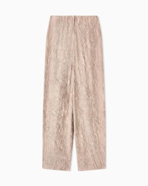 Giorgio Armani Natural Micro-Pleated Trousers