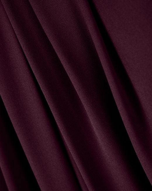 Giorgio Armani Purple Multi-Pleated Trousers