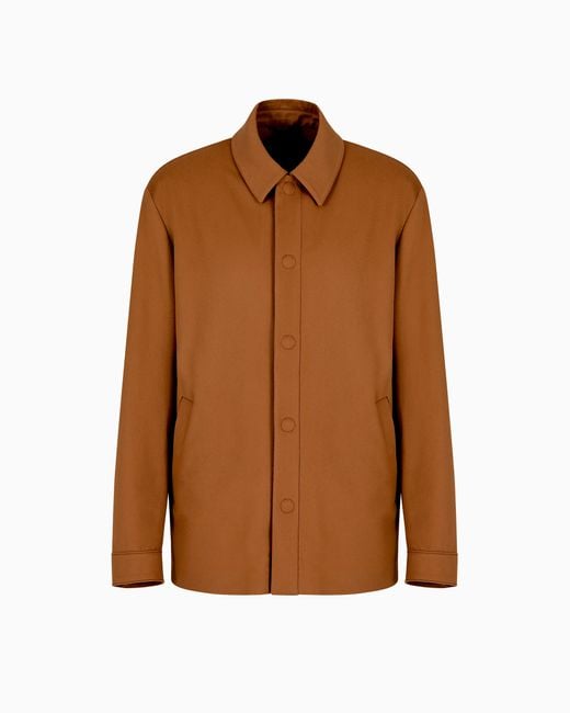 Giorgio Armani Brown Vicuña Shirt Jacket for men
