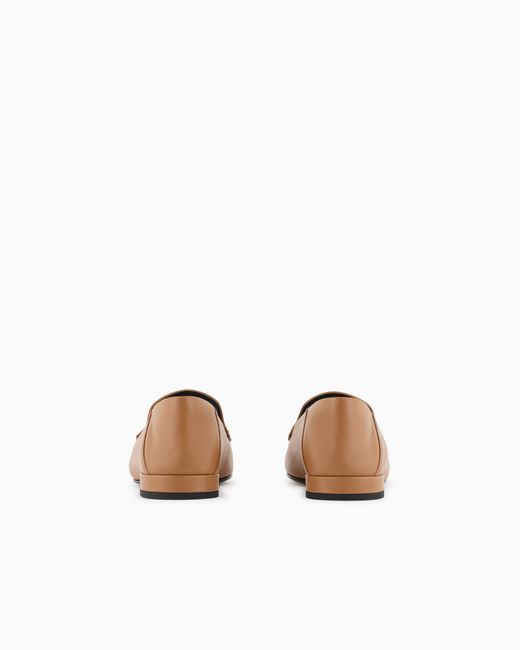Giorgio Armani White X 10 Corso Como Calfskin Loafers