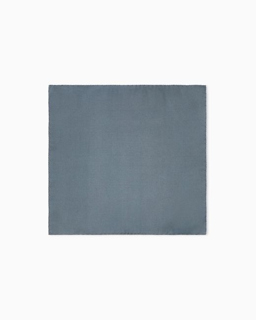 Giorgio Armani Blue Handkerchief Woven Herringbone for men