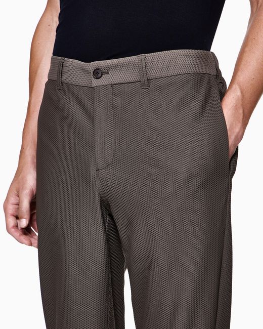 Giorgio Armani Black Flat Front Trousers for men