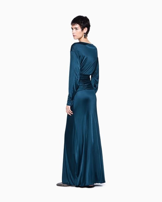Giorgio Armani Blue Long Dress