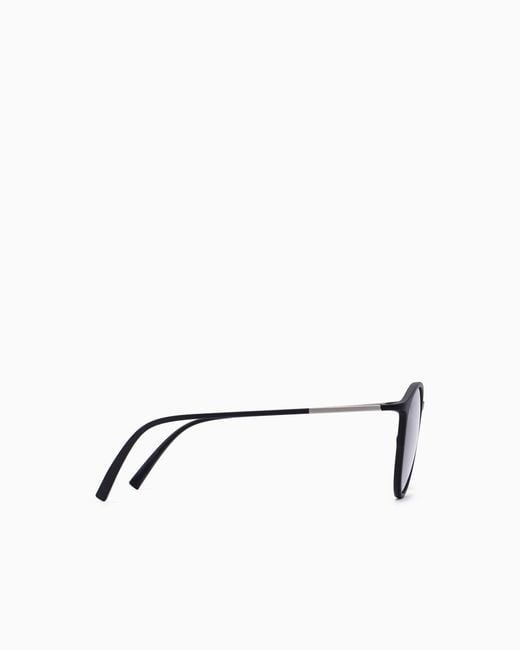 Giorgio Armani White Panto Sunglasses for men