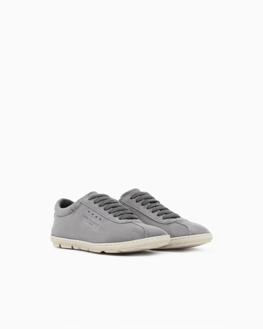 Giorgio Armani White Lace-Up Sneaker