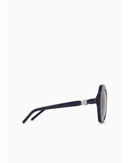 Giorgio Armani Blue Oversized Sunglasses