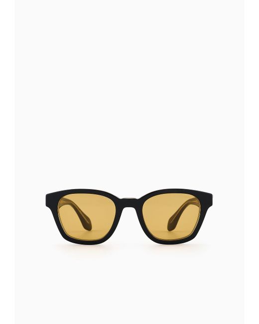 Giorgio Armani White Panto Sunglasses for men