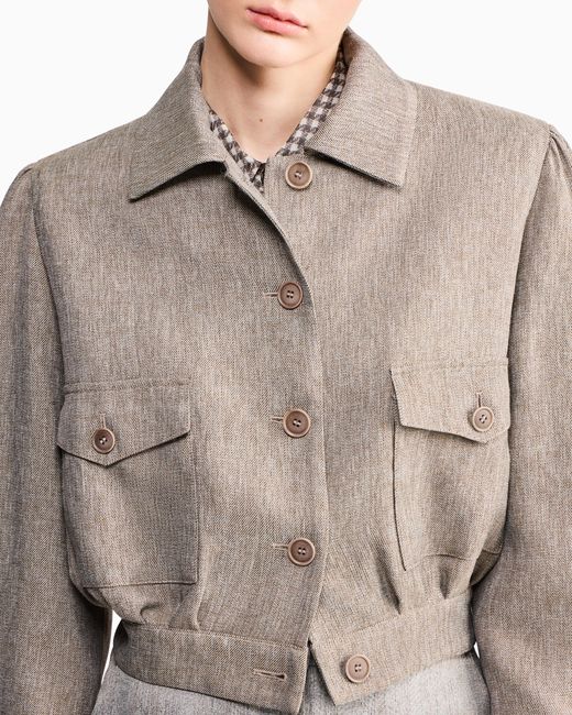 Giorgio Armani Brown Armani/Archivio Ss1983 Blouson