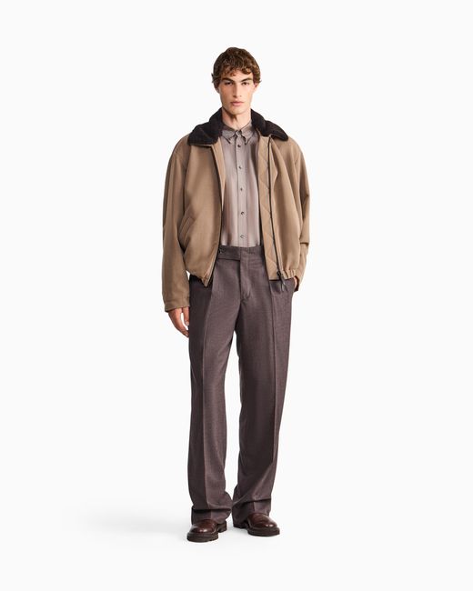 Giorgio Armani Brown Shirt Regular Fit for men