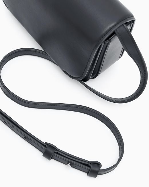 Giorgio Armani Blue Small Leather Shoulder Bag