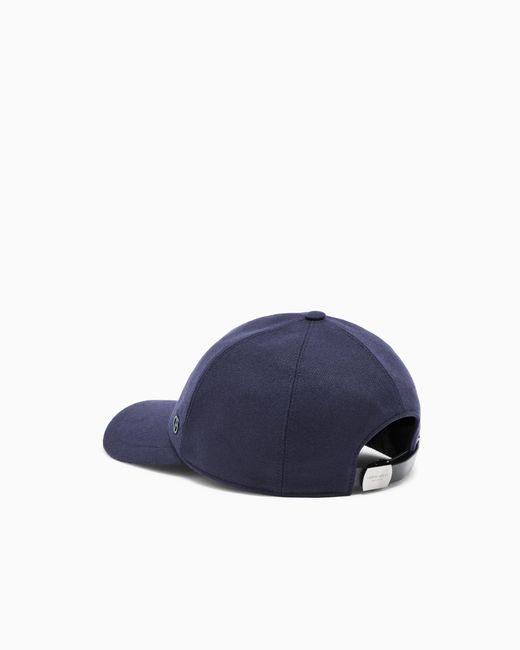 Giorgio Armani Blue Baseball Hat for men