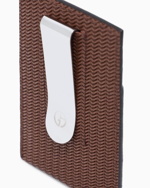 Giorgio Armani Brown Card Holder for men