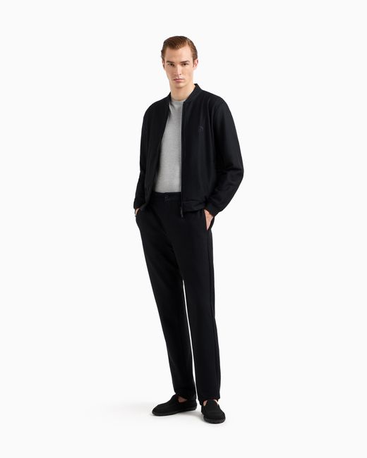 Cazadora De Tejido Gofrado Técnico Giorgio Armani de hombre de color Blue