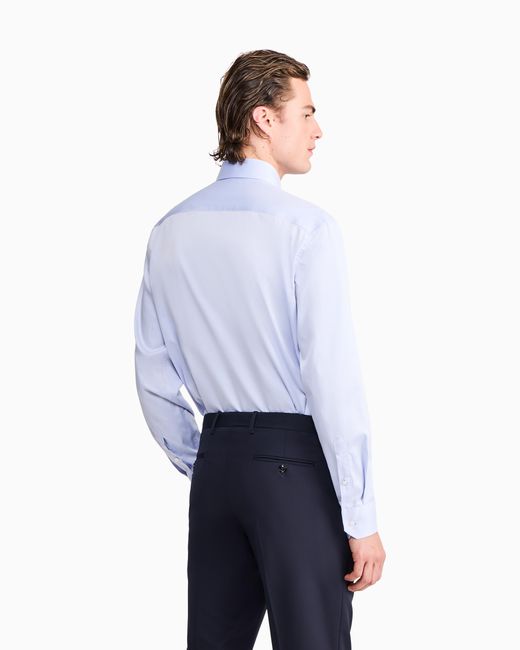 Giorgio Armani Blue Dress Shirt for men