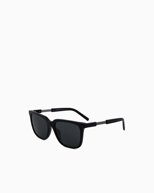 Giorgio Armani Black Pillow Sunglasses for men