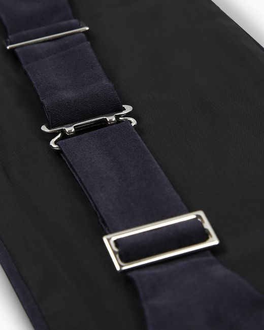 Giorgio Armani Blue Silk Tuxedo Cummerbund for men