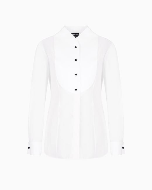 Giorgio Armani White Tuxedo Shirts