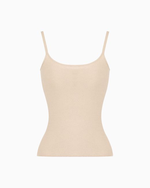 Top En Viscose Ottoman Giorgio Armani en coloris White