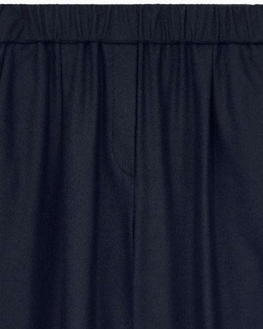 Giorgio Armani Blue Regular Fit Pull-On Trousers