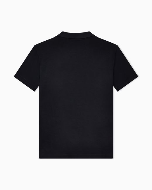 Giorgio Armani Black Stretch Polo for men