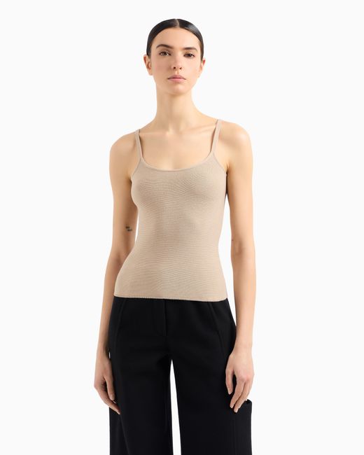 Top En Viscose Ottoman Giorgio Armani en coloris White
