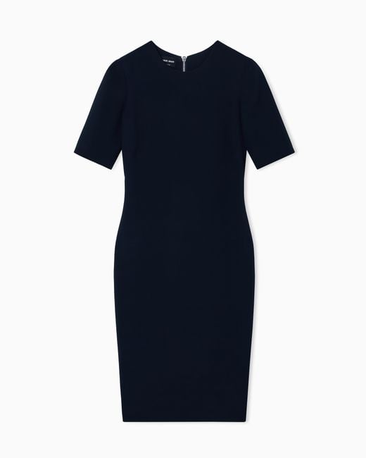 Giorgio Armani Black Silk Tube Dress