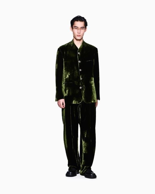 Giorgio Armani Black Oversized Trousers for men