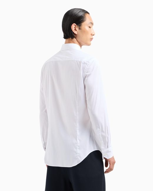 Giorgio Armani White Slim Fit-Shirt for men