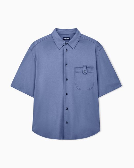 Giorgio Armani Blue Shirt Oversized for men
