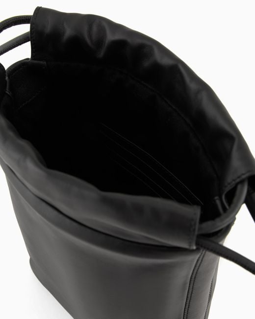 Giorgio Armani Black Small Pouch Bag for men
