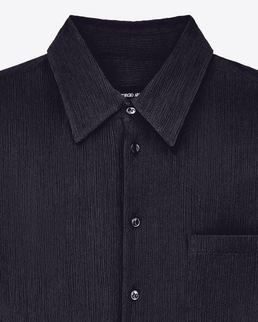 Giorgio Armani Blue Shirt Regular Fit for men