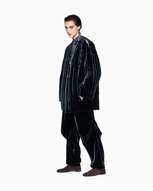 Giorgio Armani Blue Trousers Regular Fit