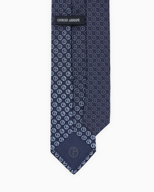 Giorgio Armani Blue Silk Tie for men