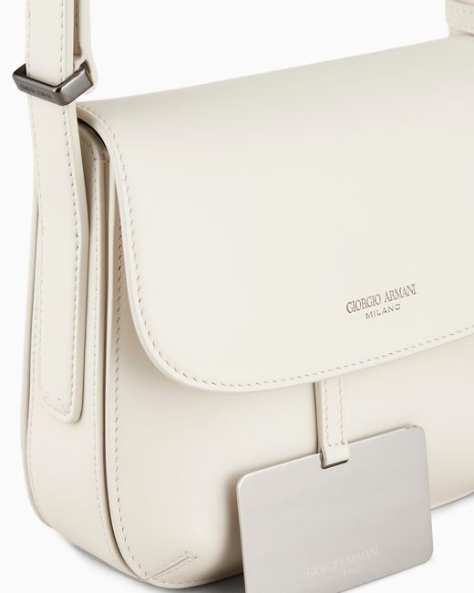 Bolso La Prima De Piel Asv Giorgio Armani de color White