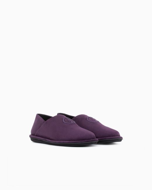 Giorgio Armani Purple Slippers for men